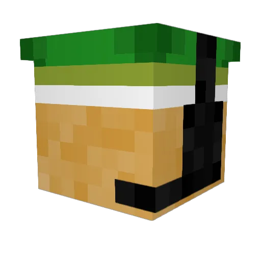 supersemo Minecraft avatar head, 3D render