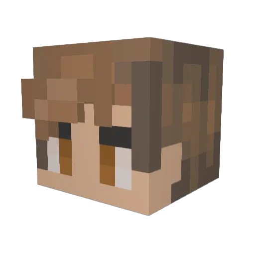 supershadow714 Minecraft avatar head, 3D render