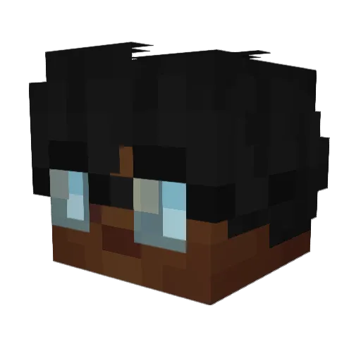 supersmashgaming Minecraft avatar head, 3D render