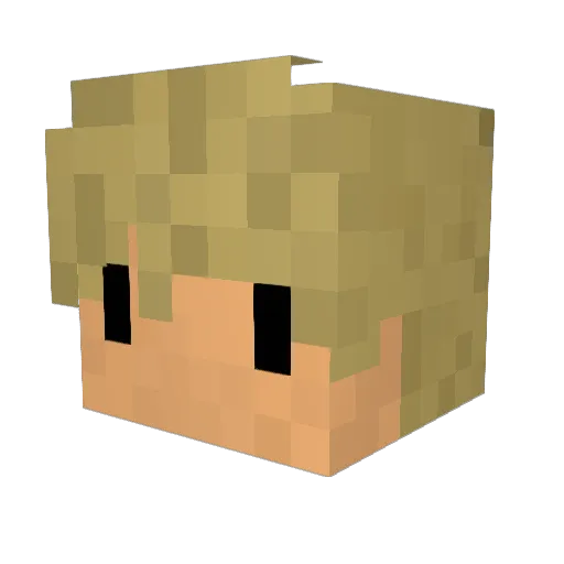 supersneabe Minecraft avatar head, 3D render