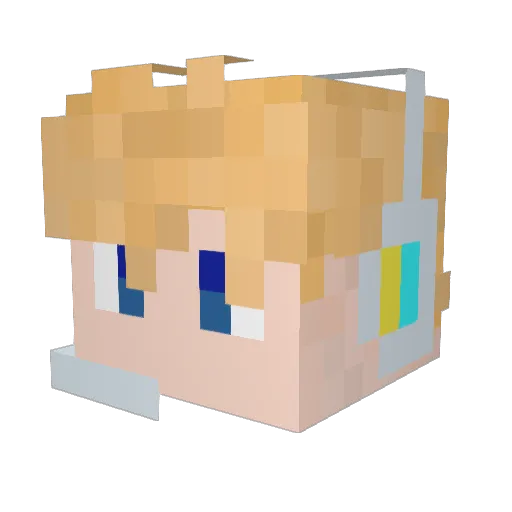 supersonic1992 Minecraft avatar head, 3D render