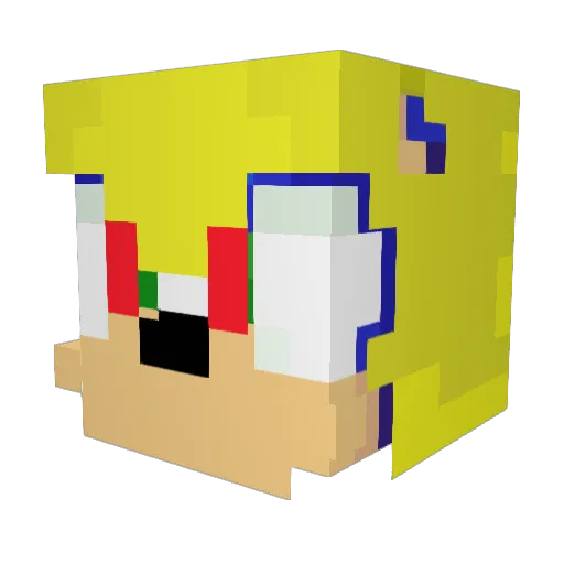 supersonic203 Minecraft avatar head, 3D render