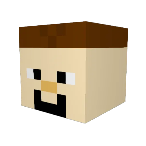 supersonic459 Minecraft avatar head, 3D render