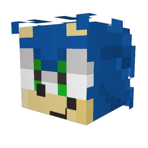 supersonicguy Minecraft avatar head, 3D render