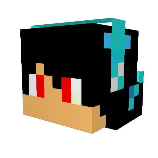 supersonico14 Minecraft avatar head, 3D render