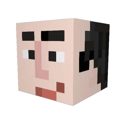 supersponge2001 Minecraft avatar head, 3D render