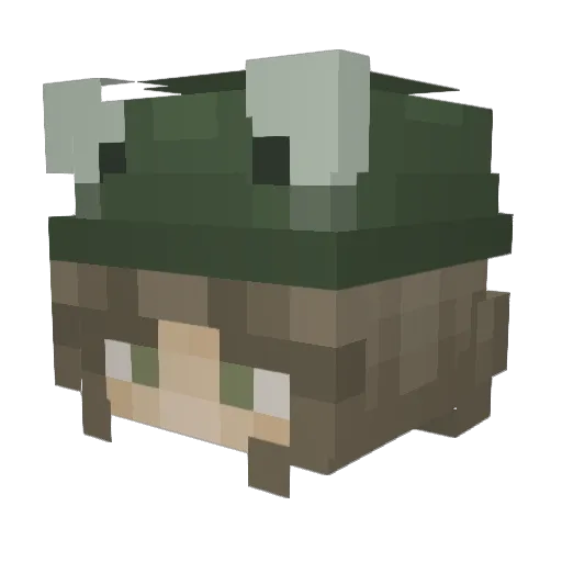 superstarxx Minecraft avatar head, 3D render