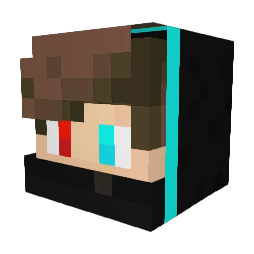 superstriker321 Minecraft avatar head, 3D render