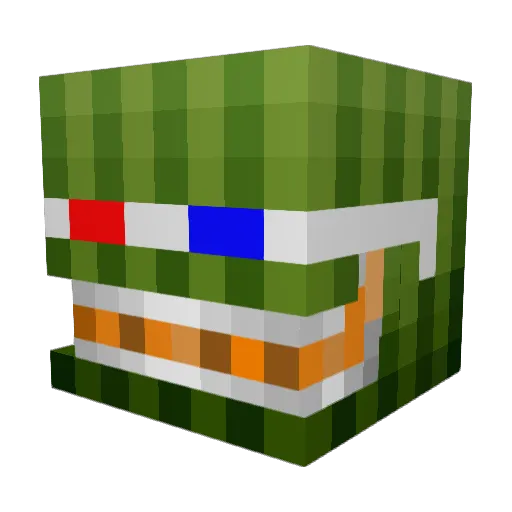 supertomboyy Minecraft avatar head, 3D render