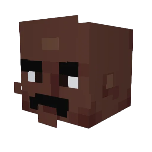 supertrio55 Minecraft avatar head, 3D render