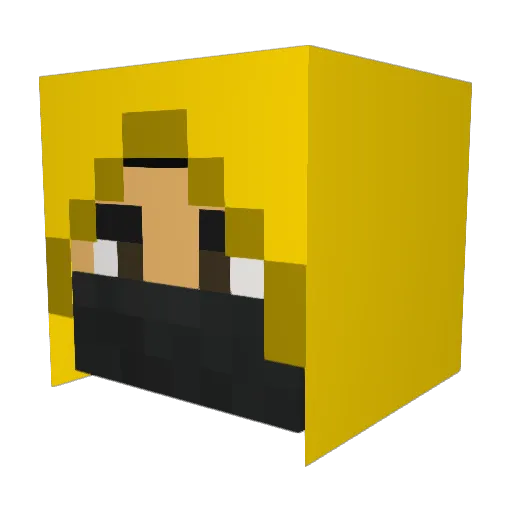 supertubby123 Minecraft avatar head, 3D render