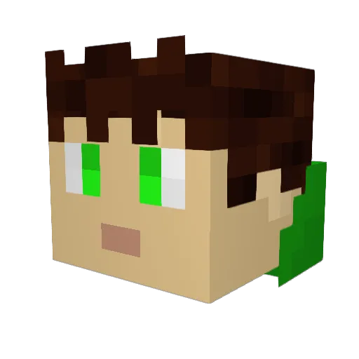 supertuff447 Minecraft avatar head, 3D render