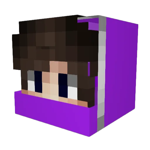 superturney Minecraft avatar head, 3D render