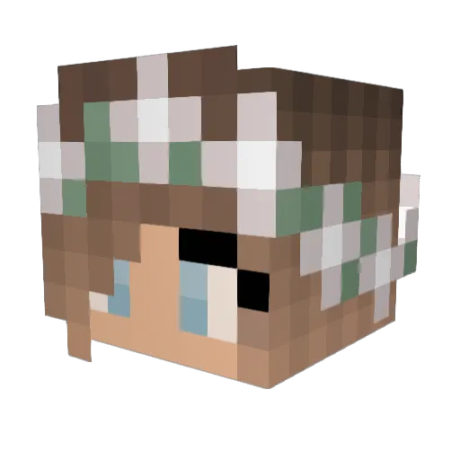 superunicorn3298 Minecraft avatar head, 3D render