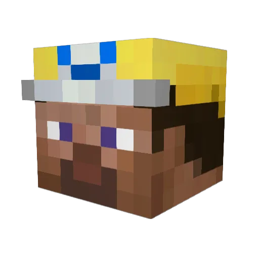 superwariogalaxy Minecraft avatar head, 3D render
