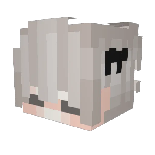 superxiaozhi Minecraft avatar head, 3D render