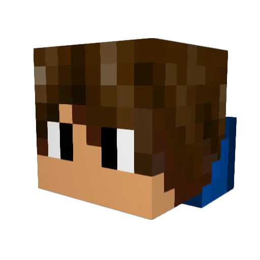supery74132 Minecraft avatar head, 3D render