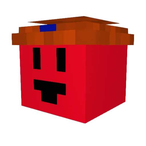 superyaderaj Minecraft avatar head, 3D render