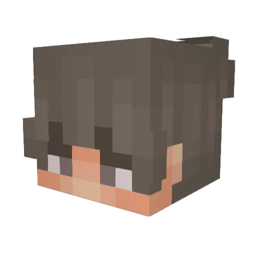 superzany Minecraft avatar head, 3D render