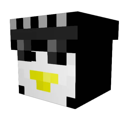 supex0 Minecraft avatar head, 3D render