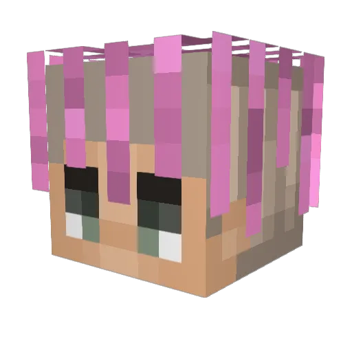 supgucci Minecraft avatar head, 3D render