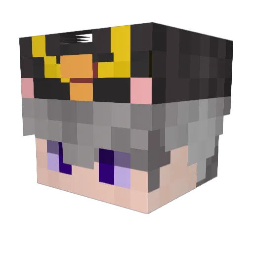 supian Minecraft avatar head, 3D render
