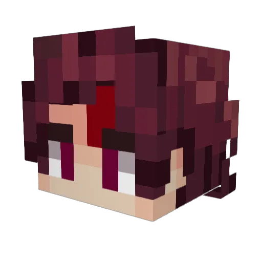 supiann Minecraft avatar head, 3D render
