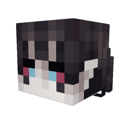 supianya Minecraft avatar head, 3D render