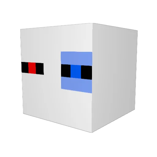 supler Minecraft avatar head, 3D render