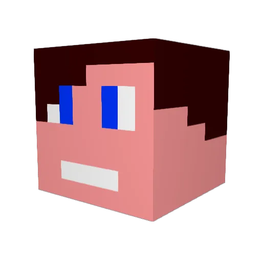 suplex44 Minecraft avatar head, 3D render