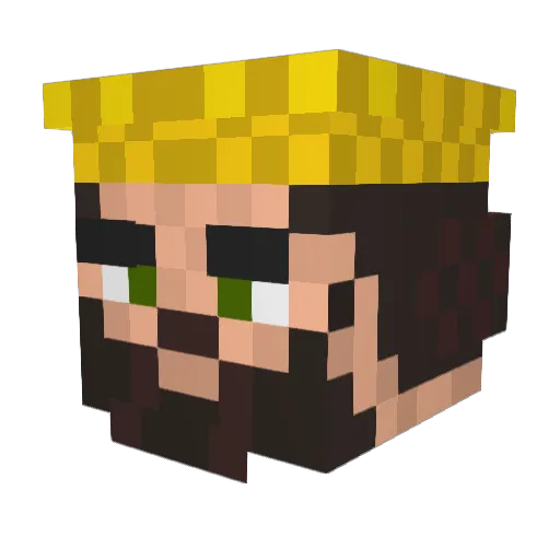 supmean00 Minecraft avatar head, 3D render
