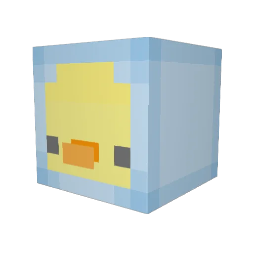 supomosbba Minecraft avatar head, 3D render