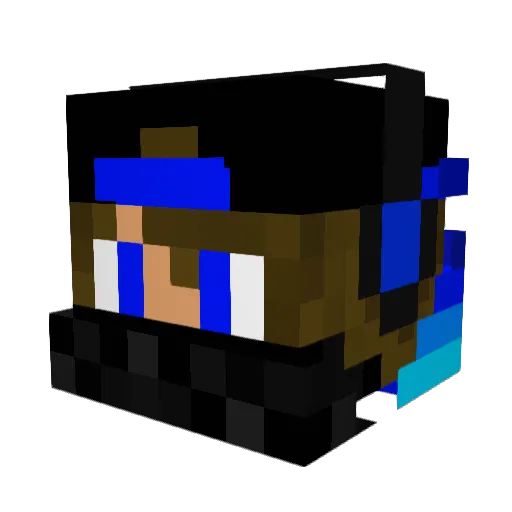 supper_E1 Minecraft avatar head, 3D render