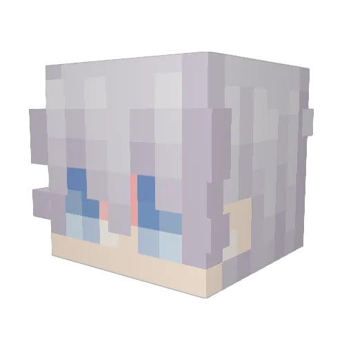 suppressor4 Minecraft avatar head, 3D render