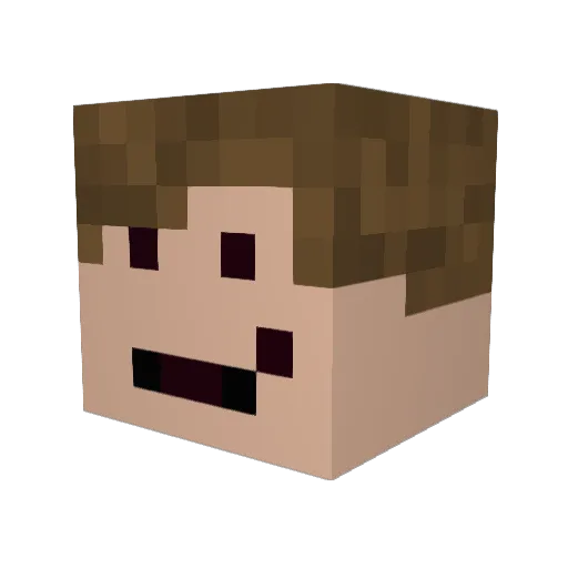 supramartin99 Minecraft avatar head, 3D render