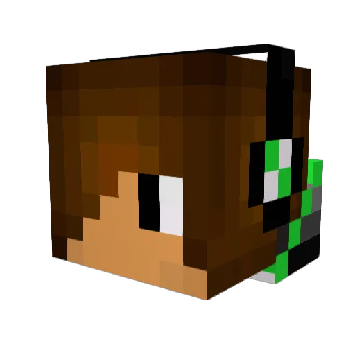 suprano51 Minecraft avatar head, 3D render