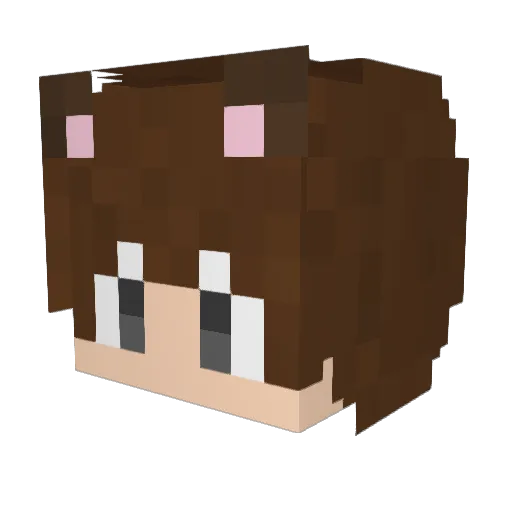 supreb Minecraft avatar head, 3D render