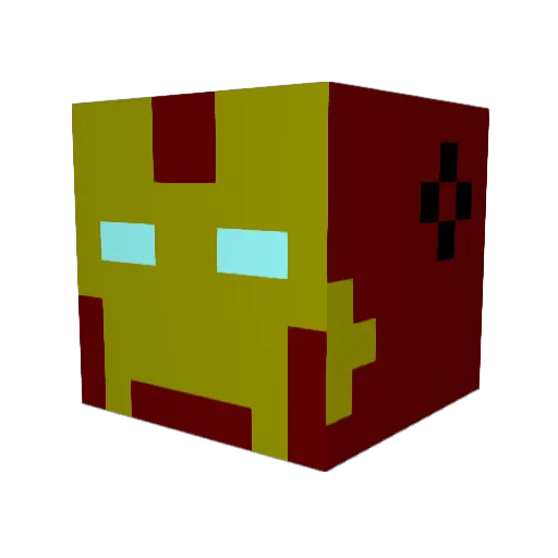 supreme2000 Minecraft avatar head, 3D render