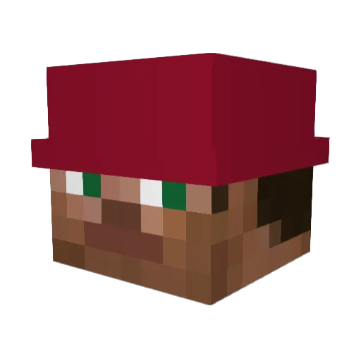 suprising Minecraft avatar head, 3D render