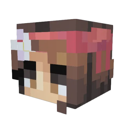 suprizeitsME Minecraft avatar head, 3D render