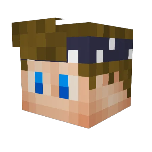 suprme_ Minecraft avatar head, 3D render