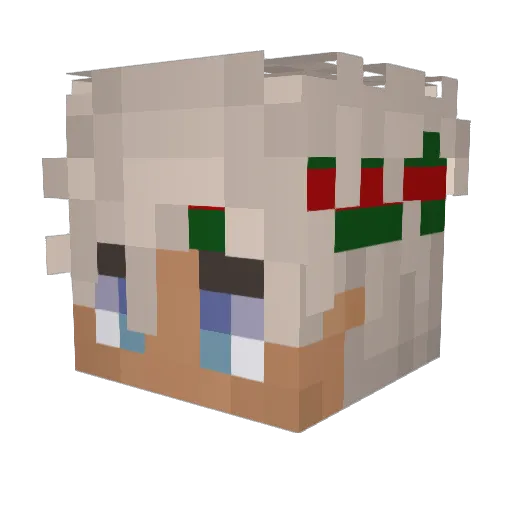 suqinz Minecraft avatar head, 3D render