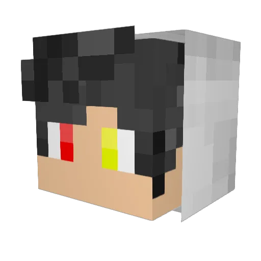 sura2 Minecraft avatar head, 3D render