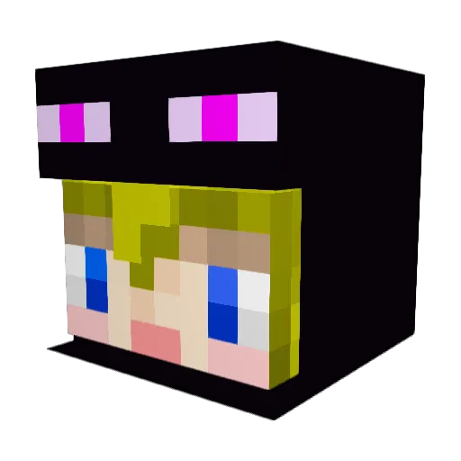 sura58 Minecraft avatar head, 3D render