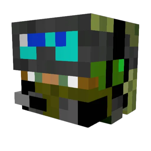 suraimjp Minecraft avatar head, 3D render