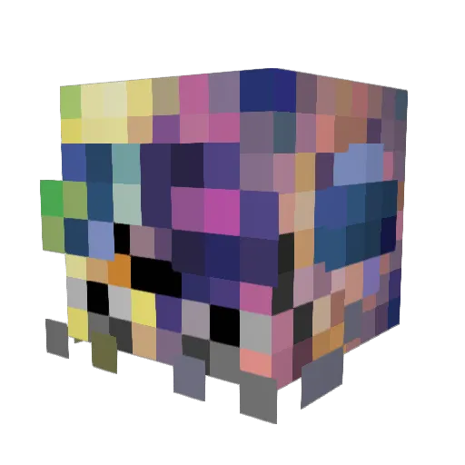 surakuu Minecraft avatar head, 3D render