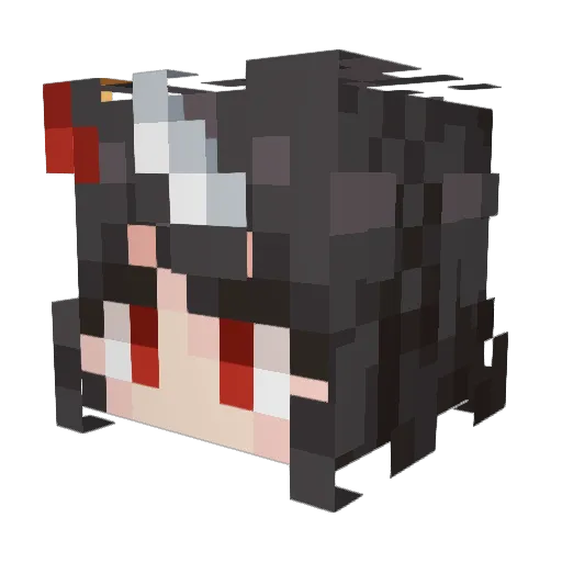 suravil Minecraft avatar head, 3D render