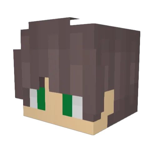 surbex Minecraft avatar head, 3D render