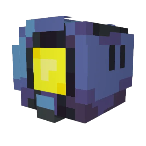 surby Minecraft avatar head, 3D render