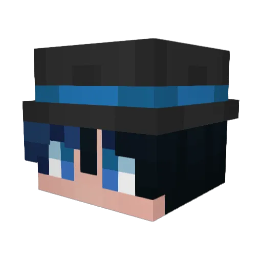 surchin Minecraft avatar head, 3D render
